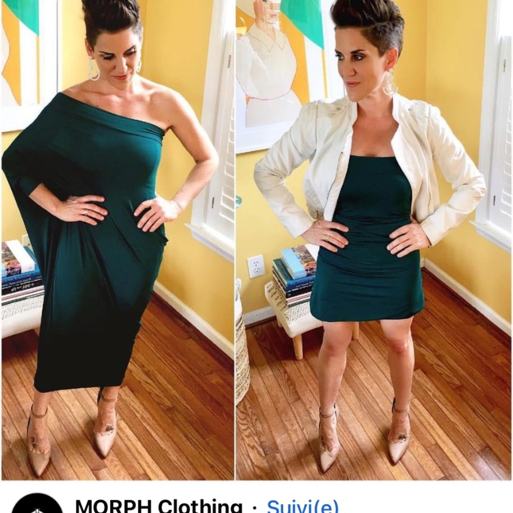 Morph clothing versatile teal dress - Picture 4 of 6